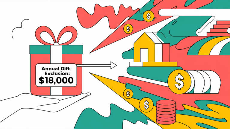 Line art drawing of a hand giving a gift box with an arrow pointing out.