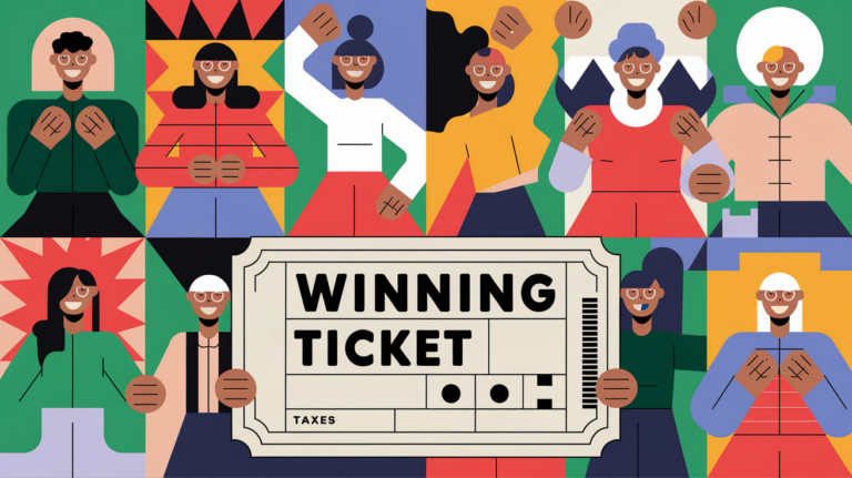 Friends celebrating a lottery win.