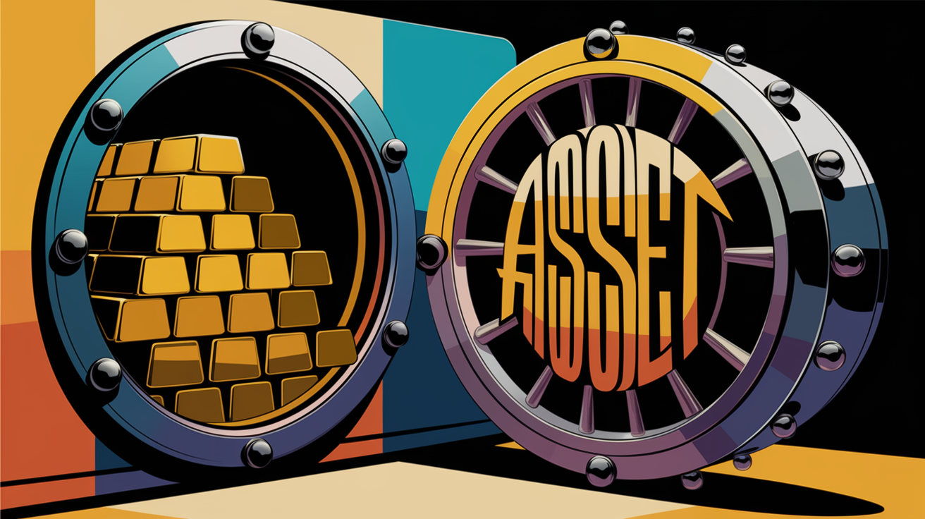 A vault door opening to reveal gold bars, symbolizing secured assets.