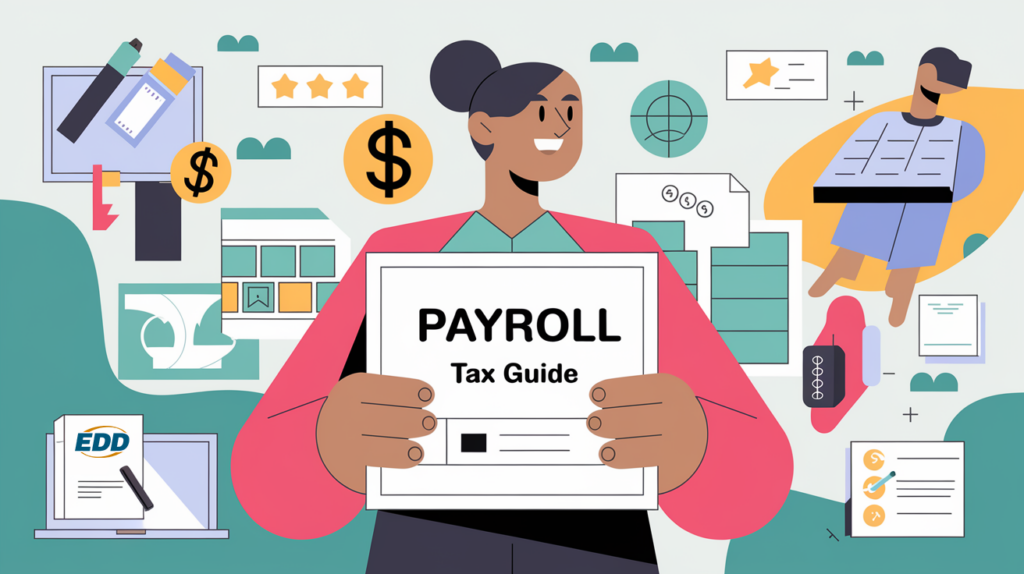 A small business owner confidently managing payroll taxes.