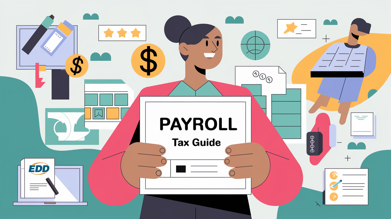 A small business owner confidently managing payroll taxes.