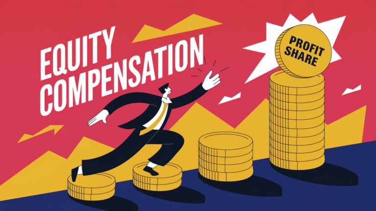 An advertising illustration depicting a figure reaching for a rising stack of coins labeled "Profit Share," symbolizing the growth potential of PIUs.